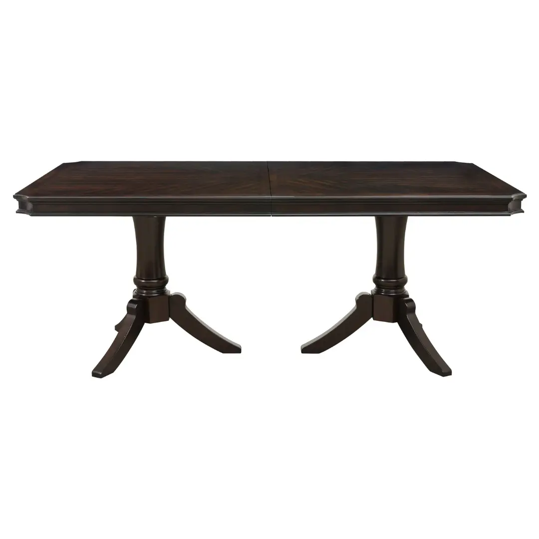 Dark Cherry Marston Collection Dining Table By Homelegance | Mobilia Cleopatra 3 Dark Cherry Marston Collection Dining table By Homelegance - Image 1