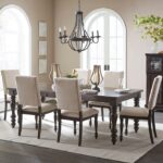 Grayish Brown Begonia Collection Dining table By Homelegance - Image 4