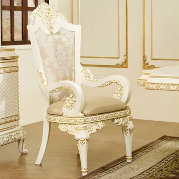 Arm Chair Dining Leather Set of 2 HD-1882 By Homey Design