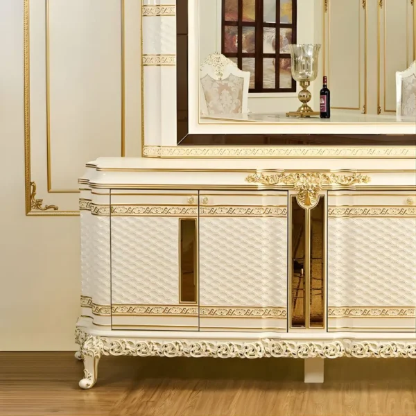 Victorian Seven Piece Dining Room Set HD-1882 By Homey Design - Image 10