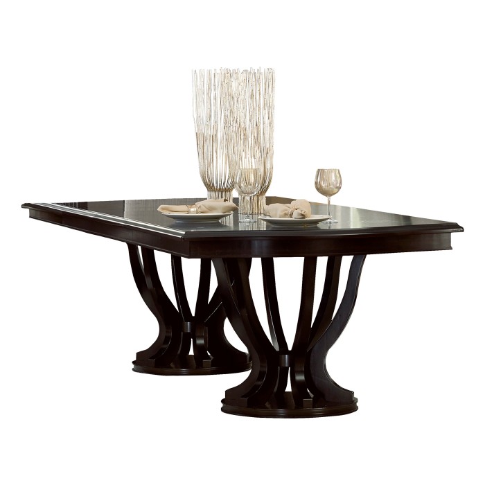Espresso Savion Collection Dining Table By Homelegance | Mobilia Cleopatra 3 Savion Collection