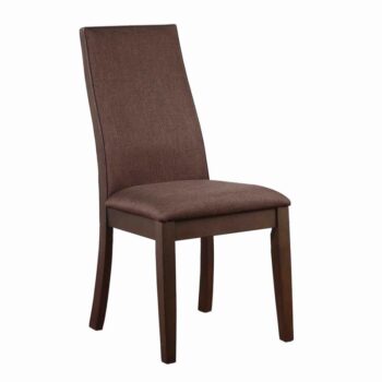 Spring Creek Upholstered Side Chairs Rich Cocoa Brown Set of 2 by Coaster Furniture