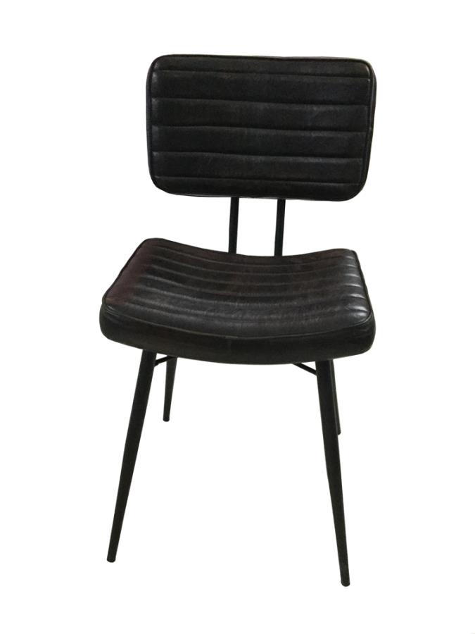 Partridge Padded Side Chairs Espresso And Black Set Of 2 By Coaster Furniture | Mobilia Cleopatra 3 Partridge Padded Side Chairs Espresso and Black Set of 2 by Coaster Furniture - Image 1