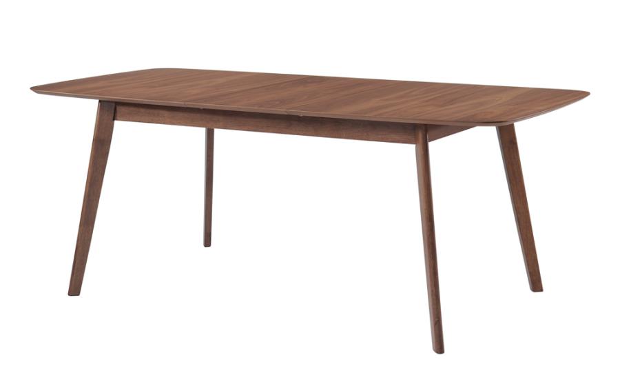 Redbridge Butterfly Leaf Dining Table Natural Walnut By Coaster Furniture | Mobilia Cleopatra 3 Redbridge Butterfly Leaf Dining Table Natural Walnut by Coaster Furniture - Image 1