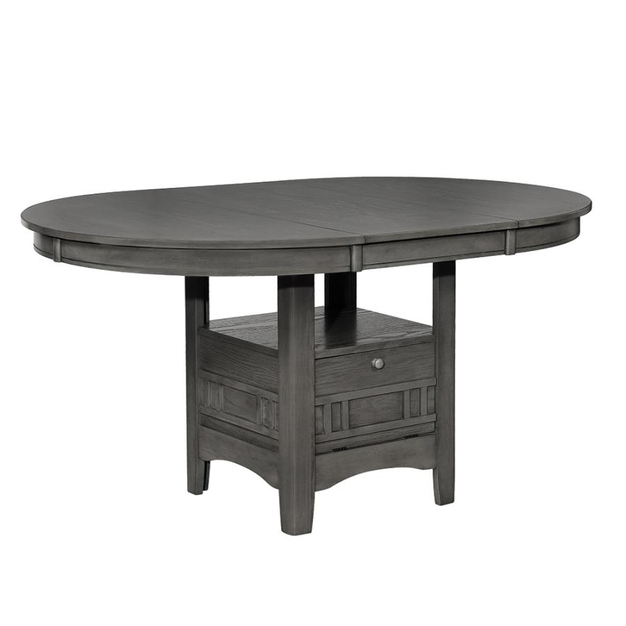 Lavon Dining Table With Storage Medium Grey By Coaster Furniture | Mobilia Cleopatra 3 Lavon Dining Table with Storage Medium Grey by Coaster Furniture - Image 1