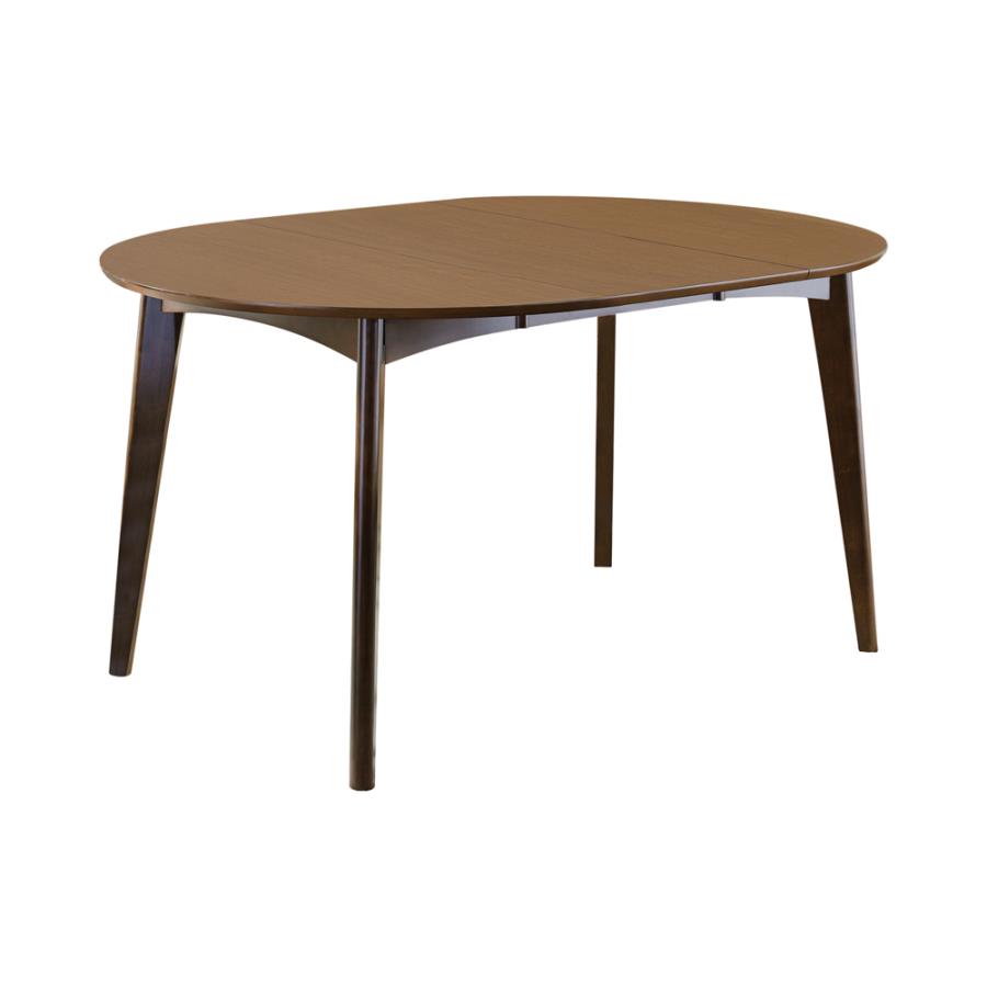 Malone Oval Dining Table Dark Walnut By Coaster Furniture | Mobilia Cleopatra 3 Malone Oval Dining Table Dark Walnut by Coaster Furniture - Image 1