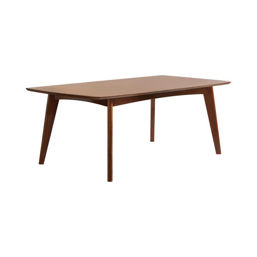 Malone Rectangular Dining Table Dark Walnut By Coaster Furniture | Mobilia Cleopatra 3 Malone Rectangular Dining Table Dark Walnut by Coaster Furniture - Image 1