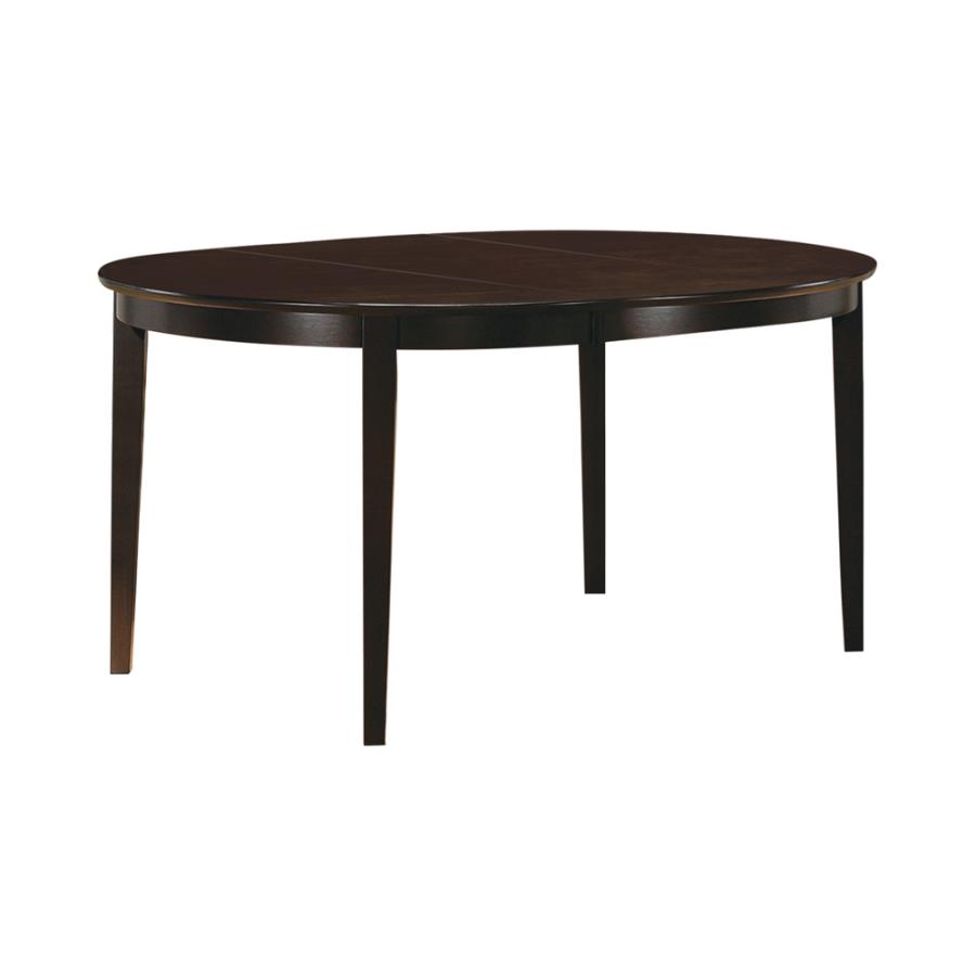 Gabriel Oval Dining Table Cappuccino By Coaster Furniture | Mobilia Cleopatra 3 Gabriel Oval Dining Table Cappuccino by Coaster Furniture - Image 1