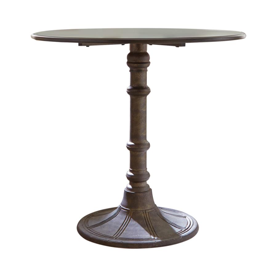 Oswego Round Bistro Dining Table Bronze By Coaster Furniture | Mobilia Cleopatra 3 Oswego Round Bistro Dining Table Bronze by Coaster Furniture - Image 1
