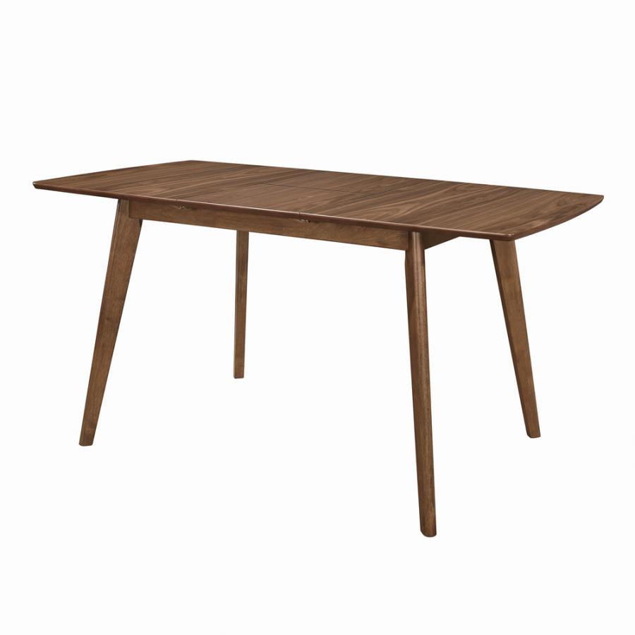 Alfredo Rectangular Dining Table Natural Walnut By Coaster Furniture | Mobilia Cleopatra 3 Alfredo Rectangular Dining Table Natural Walnut by Coaster Furniture - Image 1