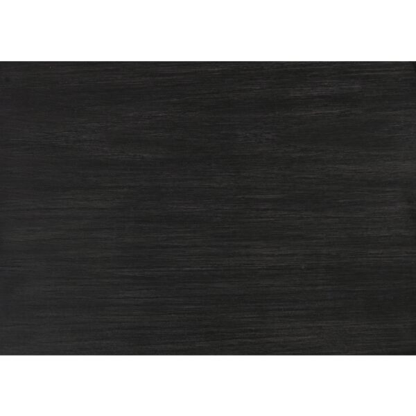 Wire brushed antiqued black Orem Collection Dining Table By Homelegance - Image 4