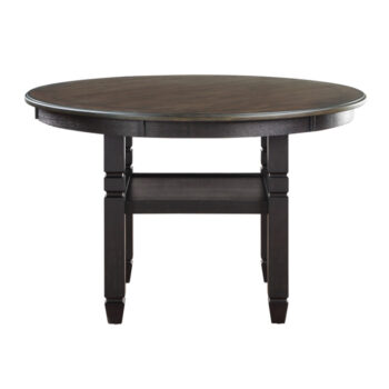 Brown and black Asher Collection Dining Table By Homelegance