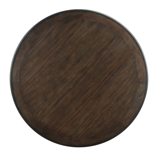 Brown and black Asher Collection Dining Table By Homelegance - Image 3