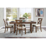 Brown Bonner Collection Dining Table By Homelegance - Image 4