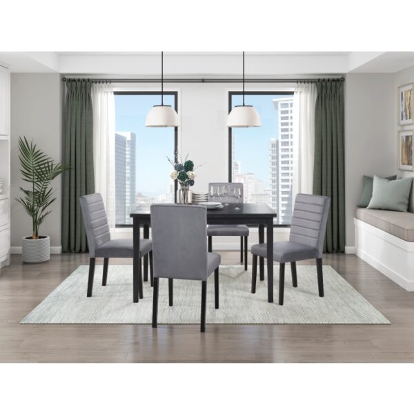 Black Andreas Collection Dining Table By Homelegance - Image 4