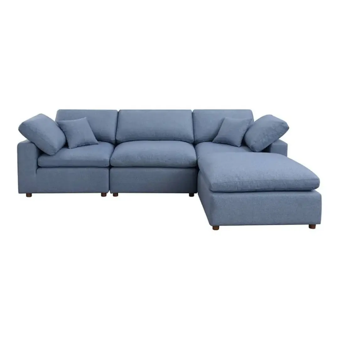 Sec8062Bu Modular Sectional Sofa With Ottoman Artisan Furniture | Mobilia Cleopatra 3 SEC8062BU Modular Sectional Sofa With Ottoman Artisan Furniture - Image 1