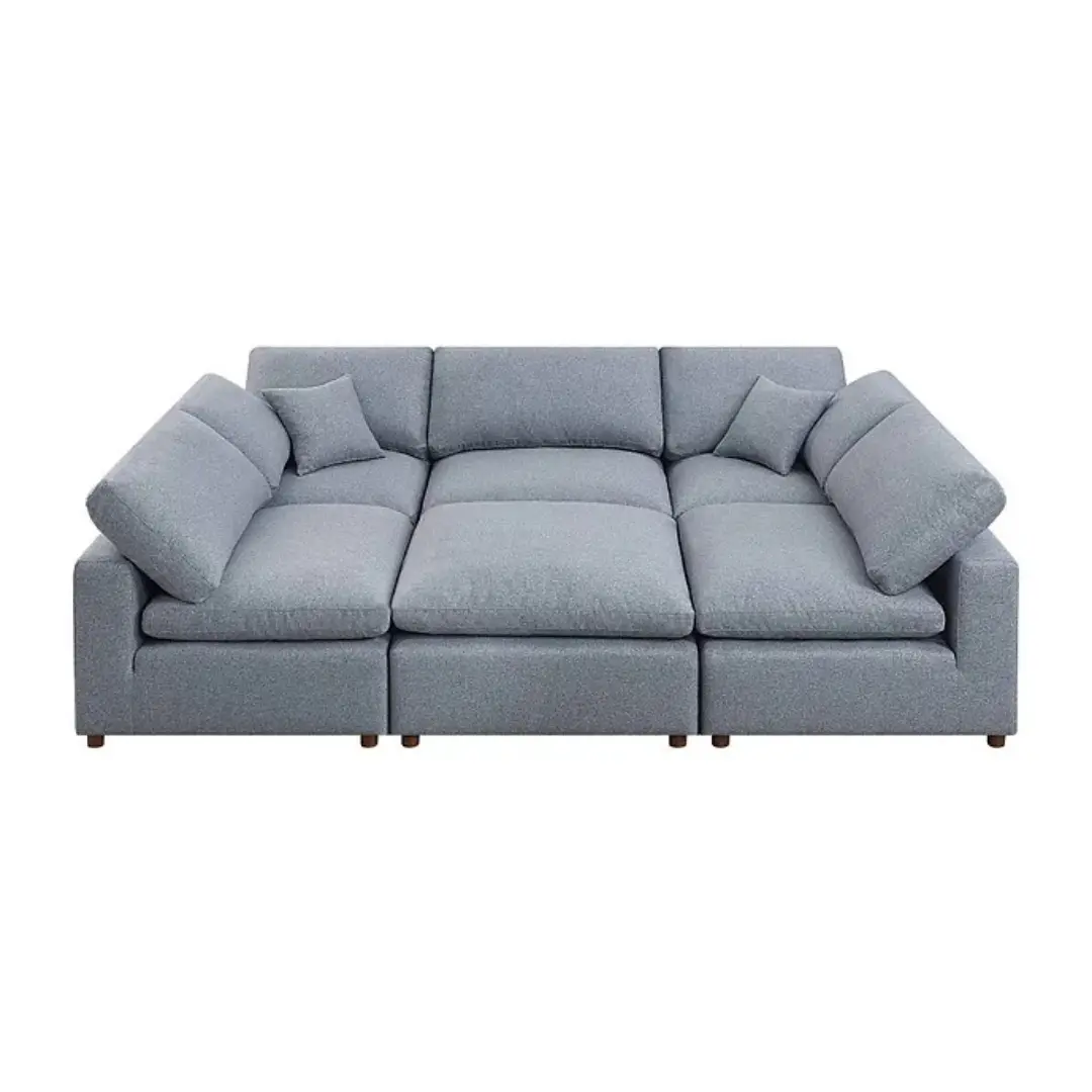 Sec8063Gy Gray Modular Sofa Artisan Furniture | Mobilia Cleopatra 3 SEC8063GY Gray Modular Sofa Artisan Furniture - Image 1