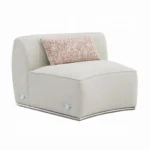 Sahara Beige Boucle Sectional Sofa With 3 Pillows By ACME - Image 10