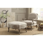 Natural Parlier Collection Ottoman Show-Wood By Homelegance - Image 5