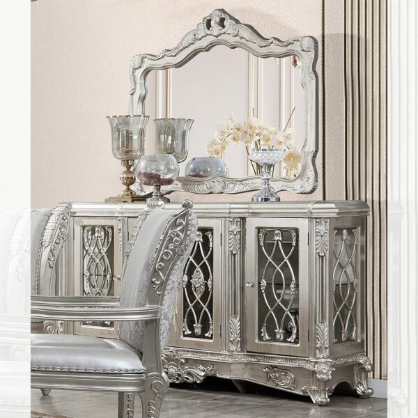 Silver Gray Buffet Hd-5800Gr By Homey Design | Mobilia Cleopatra 3 Silver Gray Buffet HD-5800GR By Homey Design - Image 1