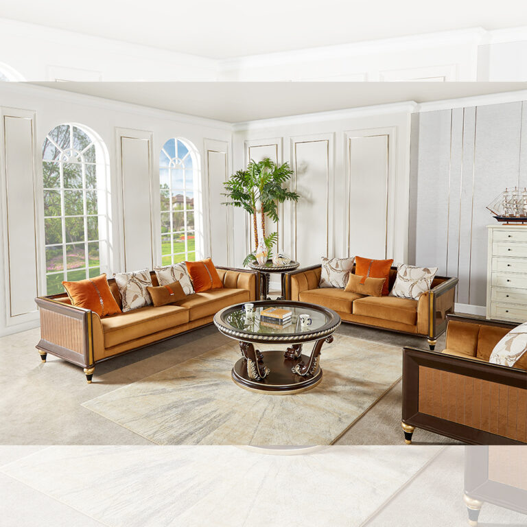 Sofa Set 3Pc Hd-23935 By Homey Design | Mobilia Cleopatra 3 Sofa Set 3Pc HD-23935 By Homey Design - Image 1
