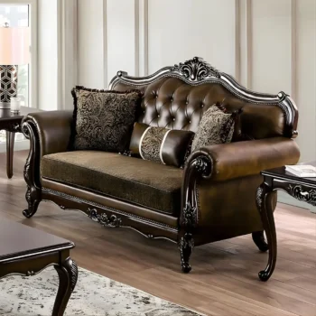 Brown Ensenada Loveseat FM65003BR-LV By Furniture Of America