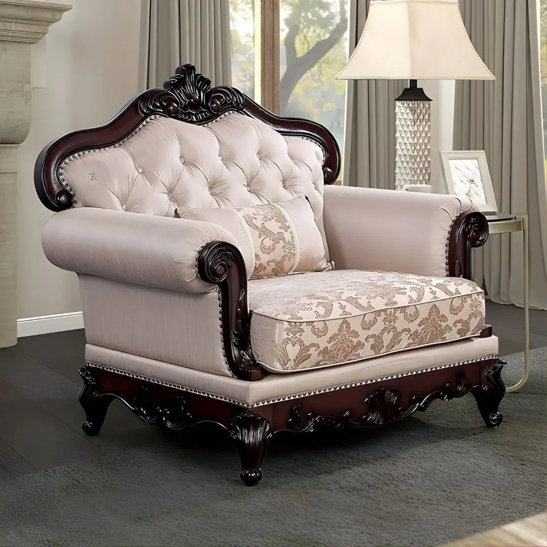 Veracruz Brown Chair Fm65002Br-Ch By Furniture Of America | Mobilia Cleopatra 3 Veracruz Brown Chair FM65002BR-CH By Furniture Of America - Image 1