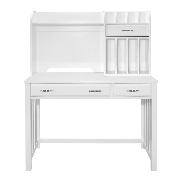 White Blanche collection Desk with hutch by homelegance |