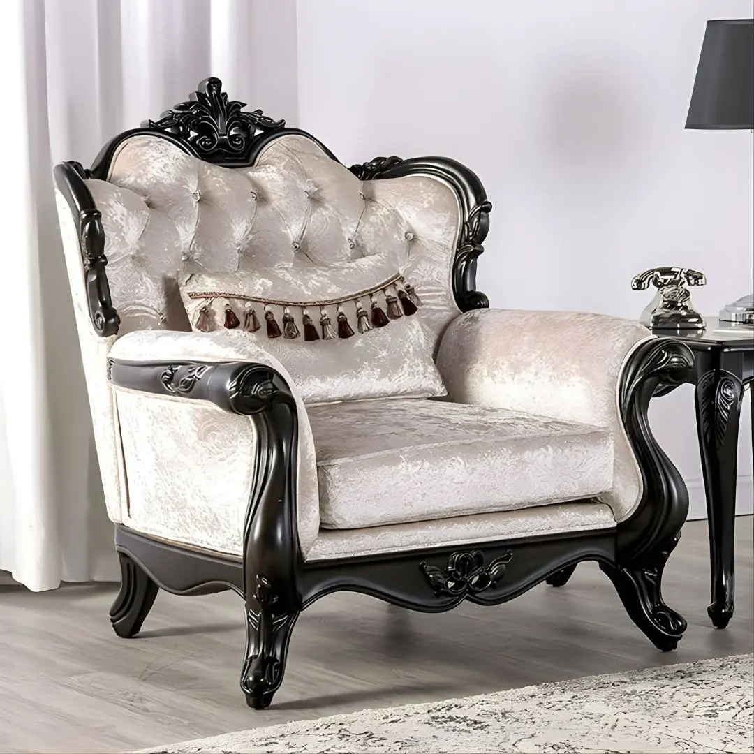 Acapulco Chair Fm65001Es-Ch By Furniture Of America | Mobilia Cleopatra 3 Acapulco Chair FM65001ES-CH By Furniture Of America - Image 1