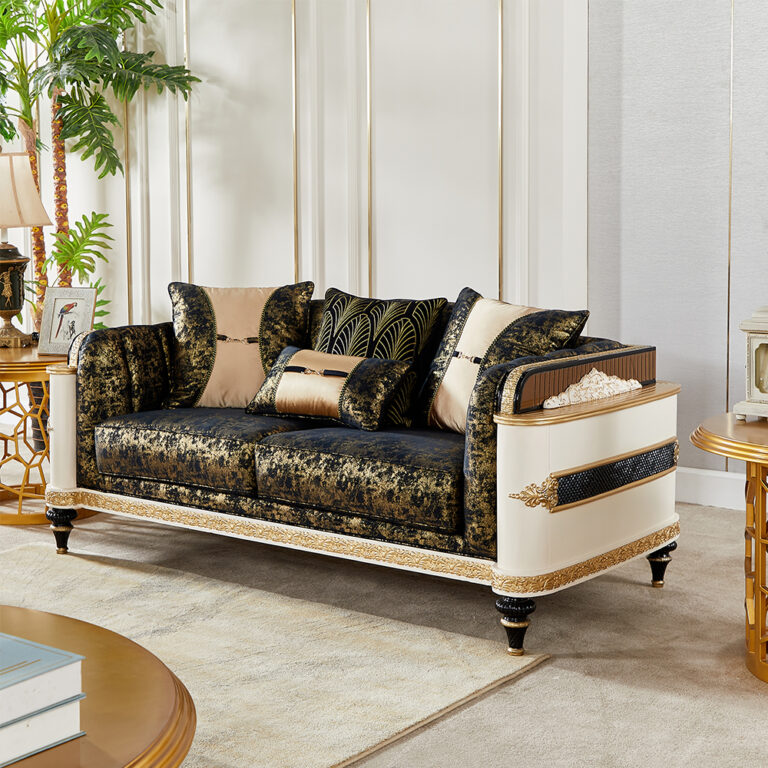 Loveseat Hd-23937 By Homey Design | Mobilia Cleopatra 3 LoveSeat HD-23937 By Homey Design - Image 1