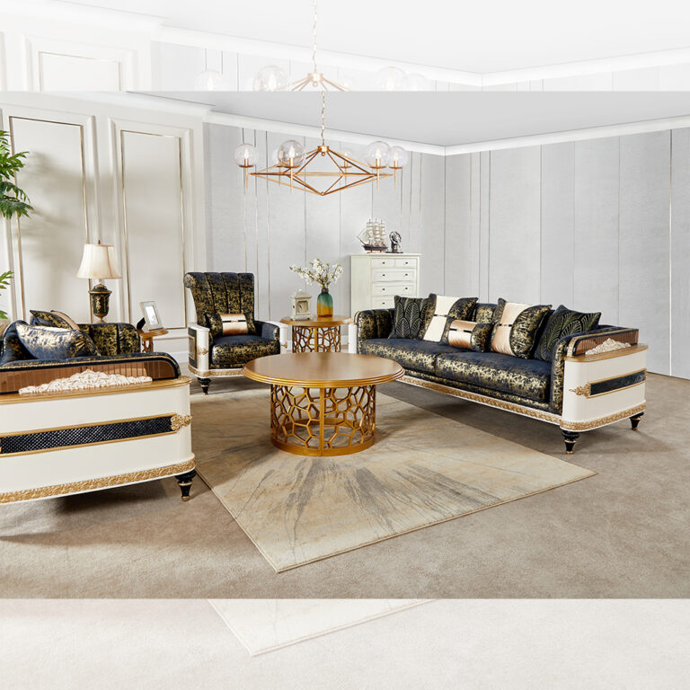 3Pc Sofa Hd-23937 Set By Homey Design | Mobilia Cleopatra 3 3Pc Sofa HD-23937 Set By Homey Design - Image 1