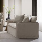 Loveseat With 2 Pillows
