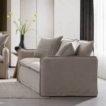 Loveseat With 2 Pillows
