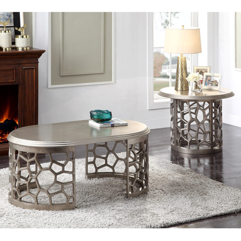 3Pc Coffetable Set Hd-8912S By Homey Design | Mobilia Cleopatra 3 3Pc CoffeTable Set HD-8912S By Homey design - Image 1