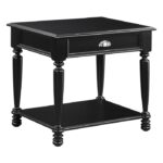 Black Sanders Collection End table By homelegance - Image 2