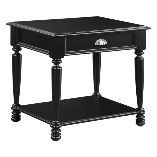 Black Sanders Collection End table By homelegance - Image 2