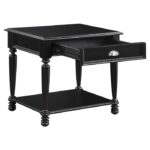 Black Sanders Collection End table By homelegance - Image 3