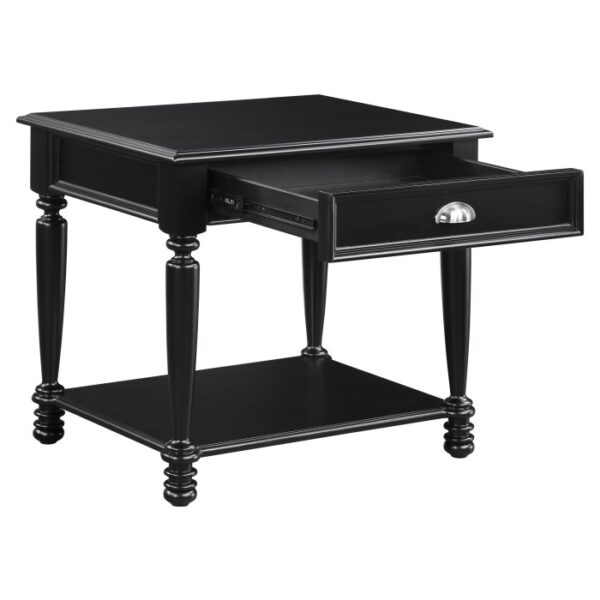 Black Sanders Collection End table By homelegance - Image 3