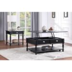 Black Sanders Collection End table By homelegance - Image 5