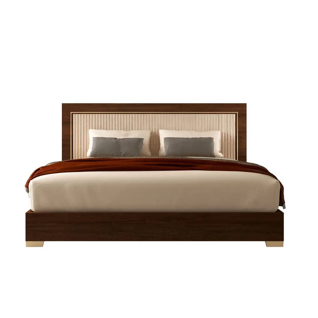 Walnut Eva Bed By Esf Furniture | Mobilia Cleopatra 3 Walnut Eva Bed