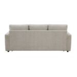 Beige Fabric Sofa Back View