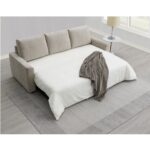 Beige Sofa With Sleeper