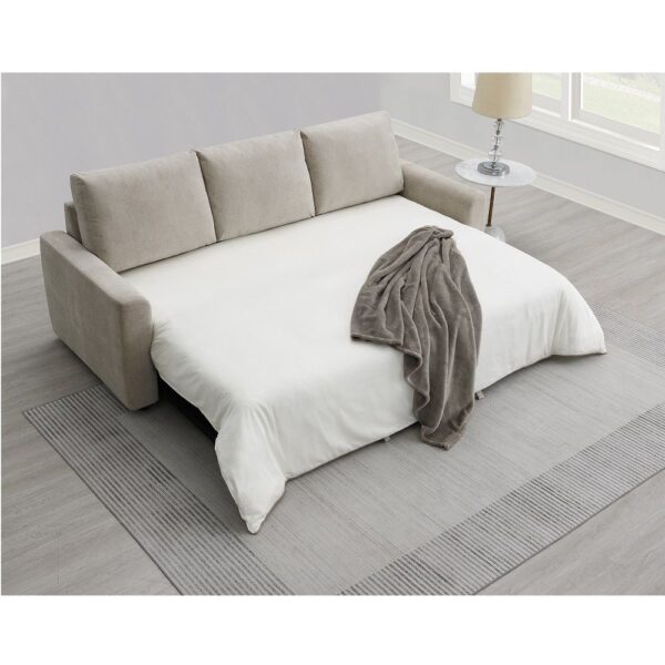 Beige Sofa With Sleeper
