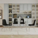 DT038S+DCK55S SET 9PC Dining Set By Artisan Furniture - Image 4