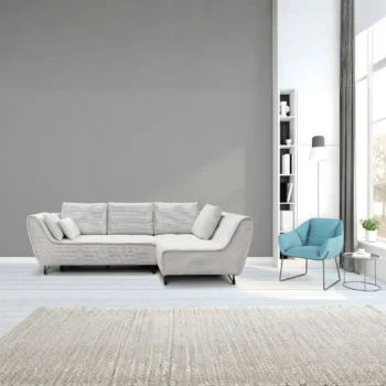 Beige Sectional Sofa Cocoli with Bed