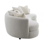 Beige Boucle Sofa