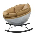 Morocco Leather Accent Chair Side View