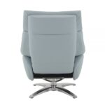 Babyblue Leather Motion Accent Chair Back View