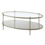 Glass Top & Silver Coffee Table