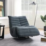 Shadow Chenille Recliner With Swivel